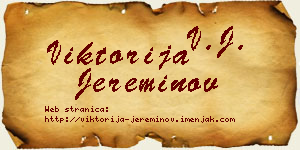 Viktorija Jereminov vizit kartica